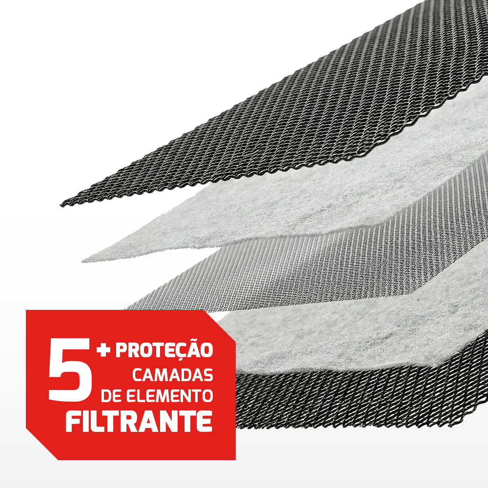 Filtro De Ar Conico Fueltech Street Multi Duplo Fluxo 120mm