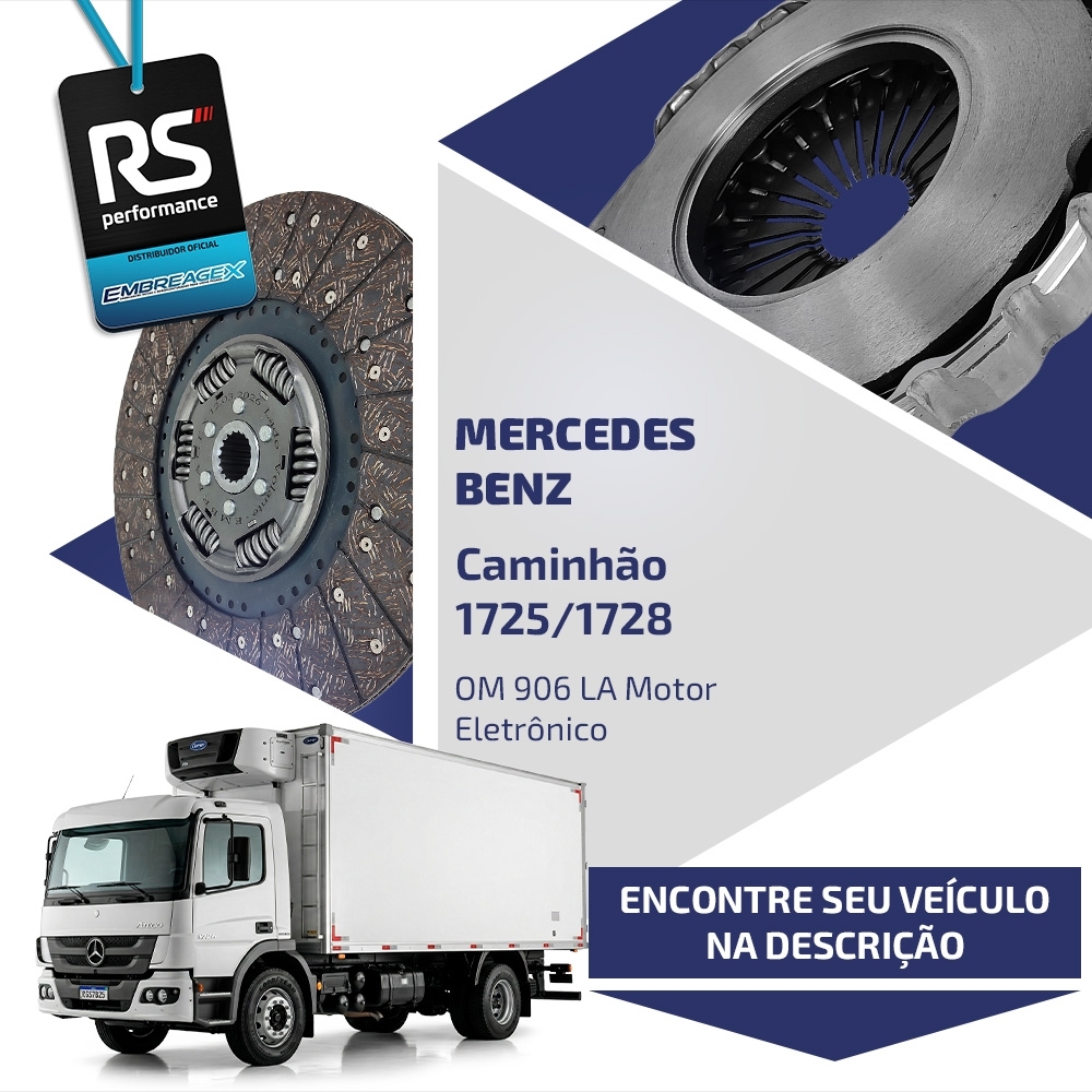 Embreagem Mercedes Benz 395mm Motor OM 904/906/924 LA E 6546