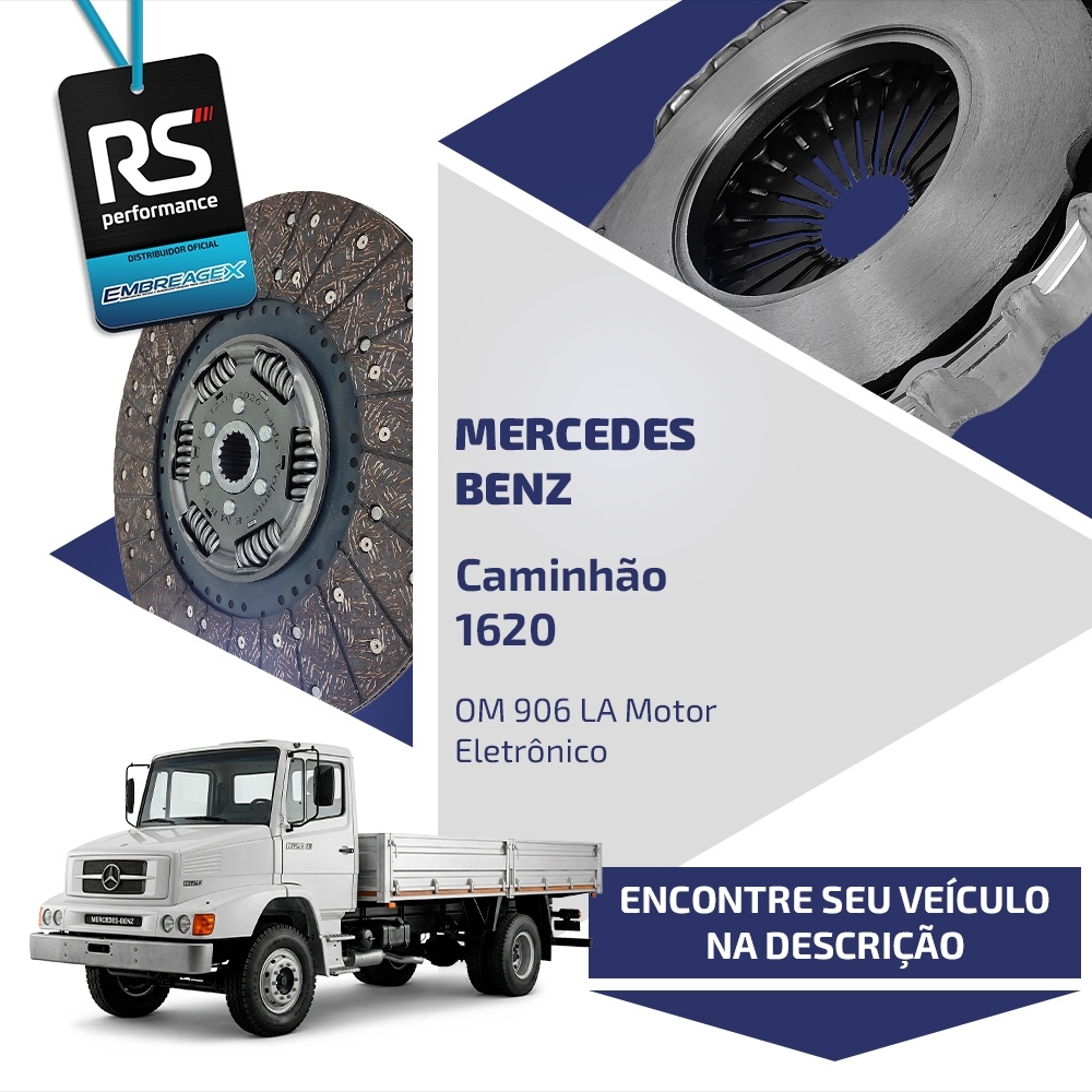 Embreagem Mercedes Benz 395mm Motor OM 904/906/924 LA E 6546