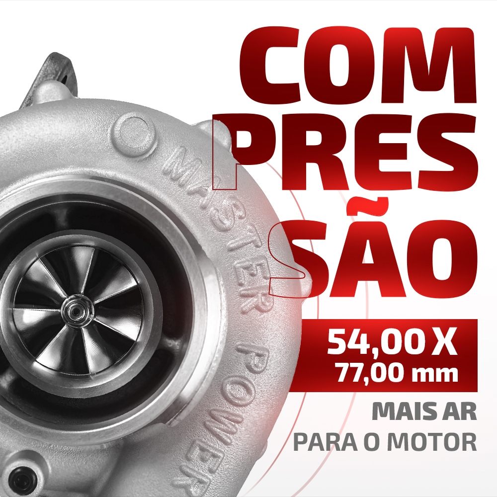 Turbina Roletada Rb545-3 Carcaça Quente 0.68 E Fria 0.65