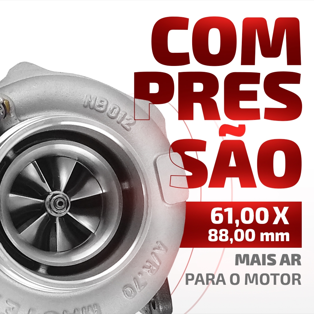 Turbina Roletada RB6003-4 Carcaça Quente 0.70 E Fria 0.70