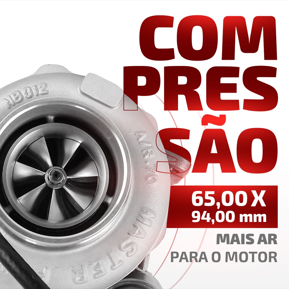 Turbina Roletada RB6007-4 Carcaça Quente 0.70 E Fria 0.70