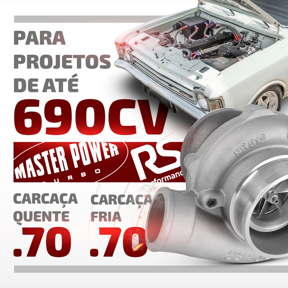 Turbina Roletada RB6008-6 Carcaça Quente 0.70 E Fria 0.70