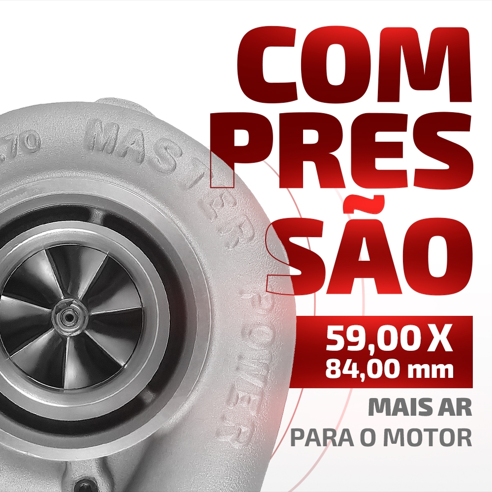 Turbina Roletada RB6008-6 Carcaça Quente 0.70 E Fria 0.70