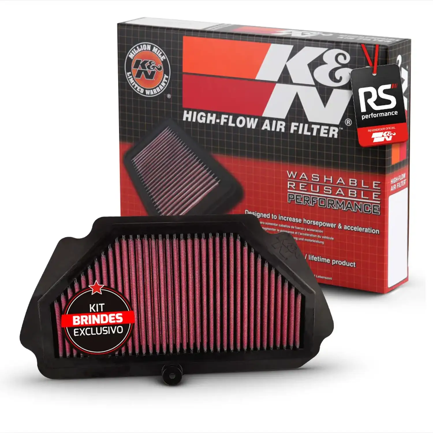 Filtro De Ar Esportivo K&n Kawasaki Zx-6r Ninja 600 / 636