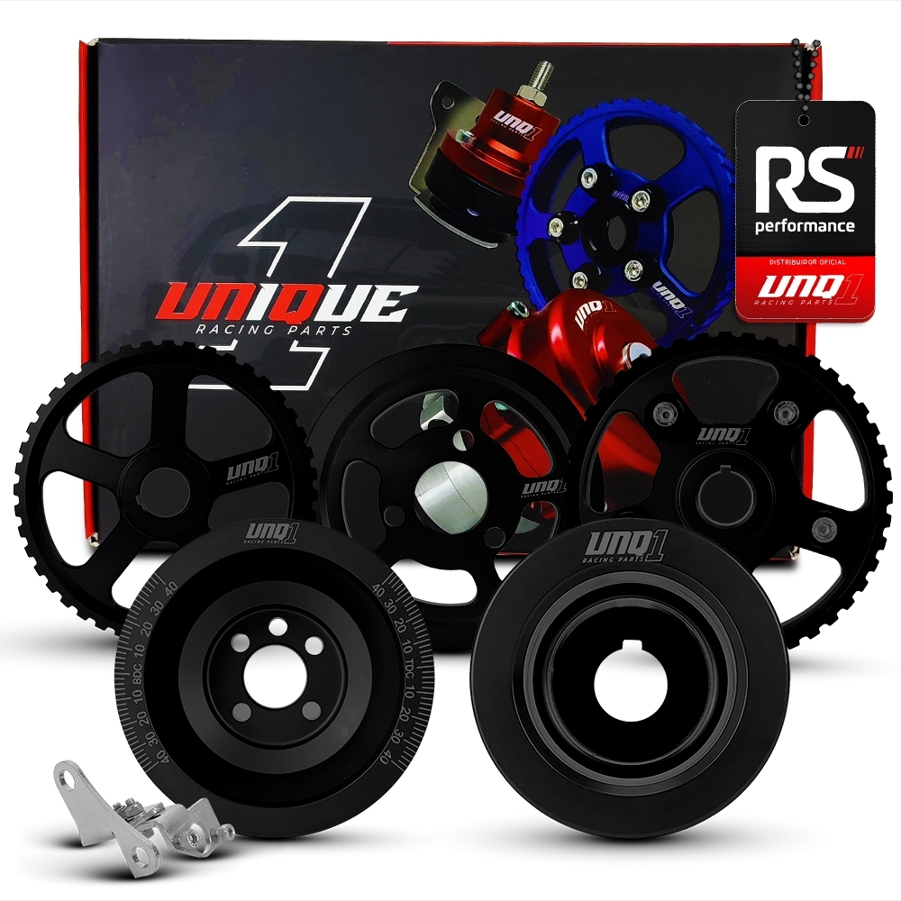 Jogo De 5 Polias Motor Ap 8v Billet Poli V Alternador Longo