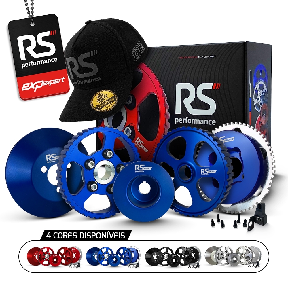 Jogo Polia Regulável Motor Ap 8v - Sem Ar E Direção By RS Performance