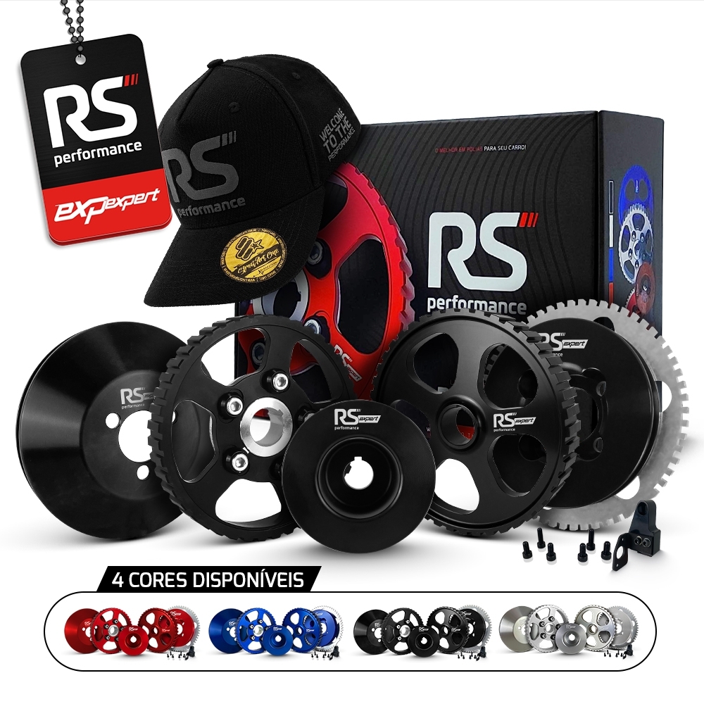 Jogo Polia Regulável Motor Ap 8v - Sem Ar E Direção By RS Performance