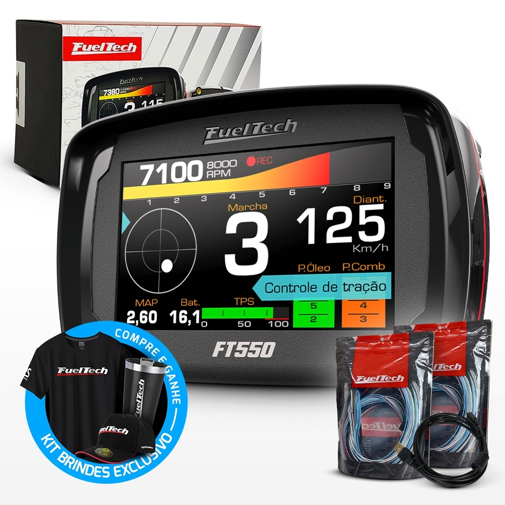 Injeção Programável Fueltech Ft550 - Chicote Motor Traseiro