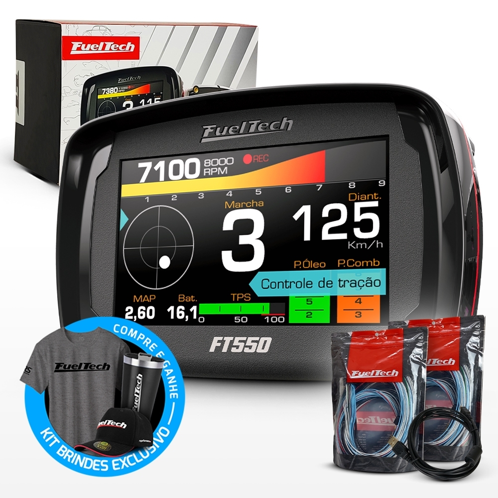 Injeção Programável Fueltech Ft550 - Chicote Motor Traseiro