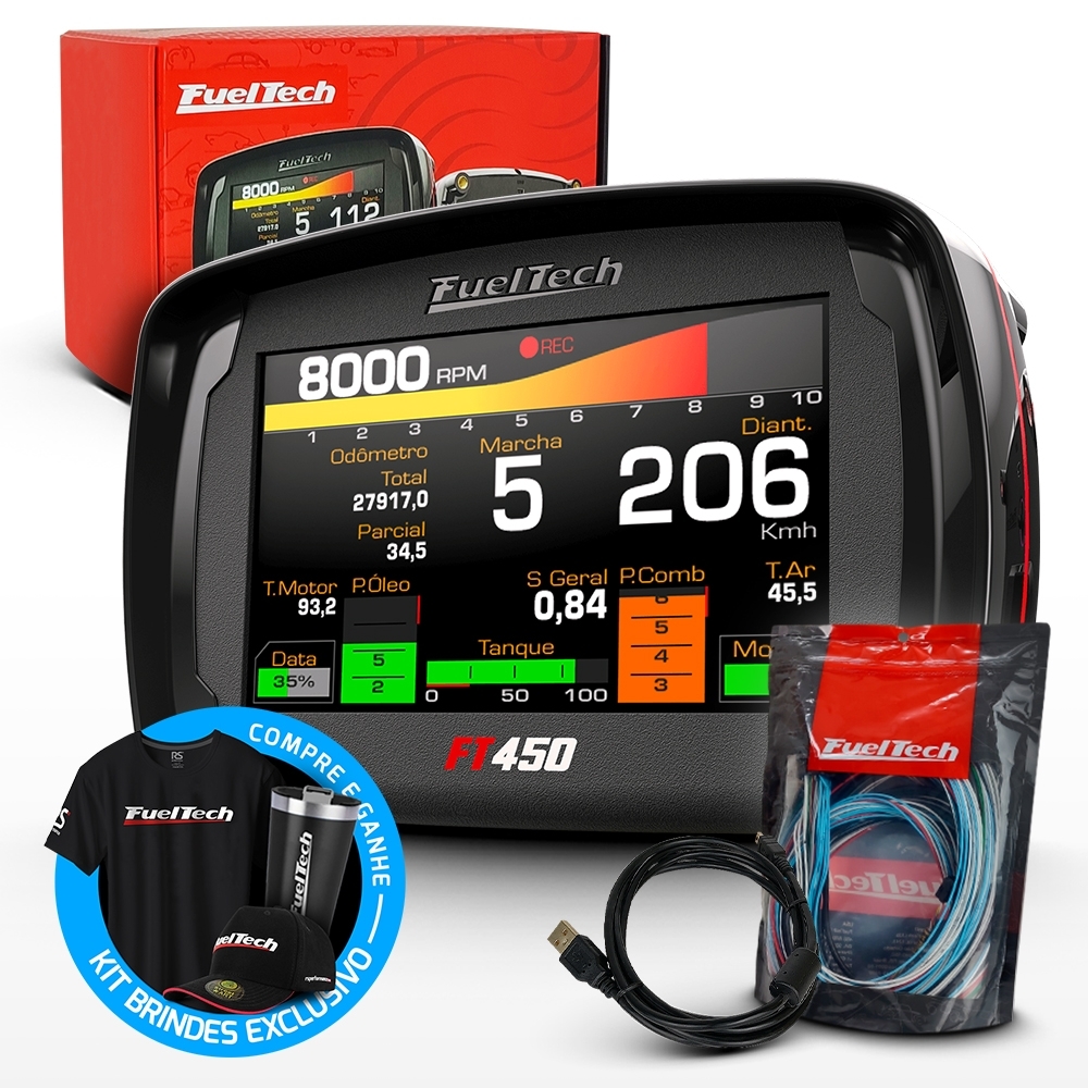 Módulo de Injeção Eletrônica Ft450 Com Chicote Motor Dianteiro de 3 Metros