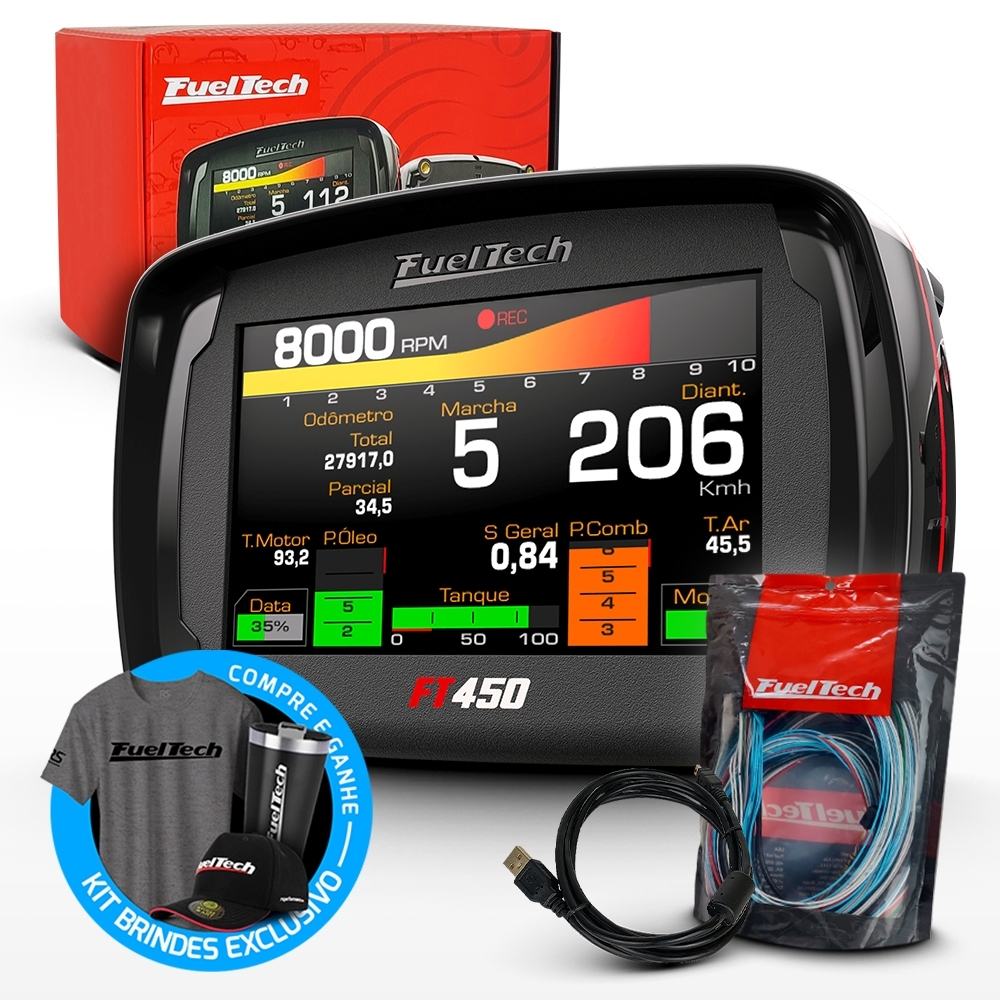 Módulo de Injeção Eletrônica Ft450 Com Chicote Motor Dianteiro de 3 Metros