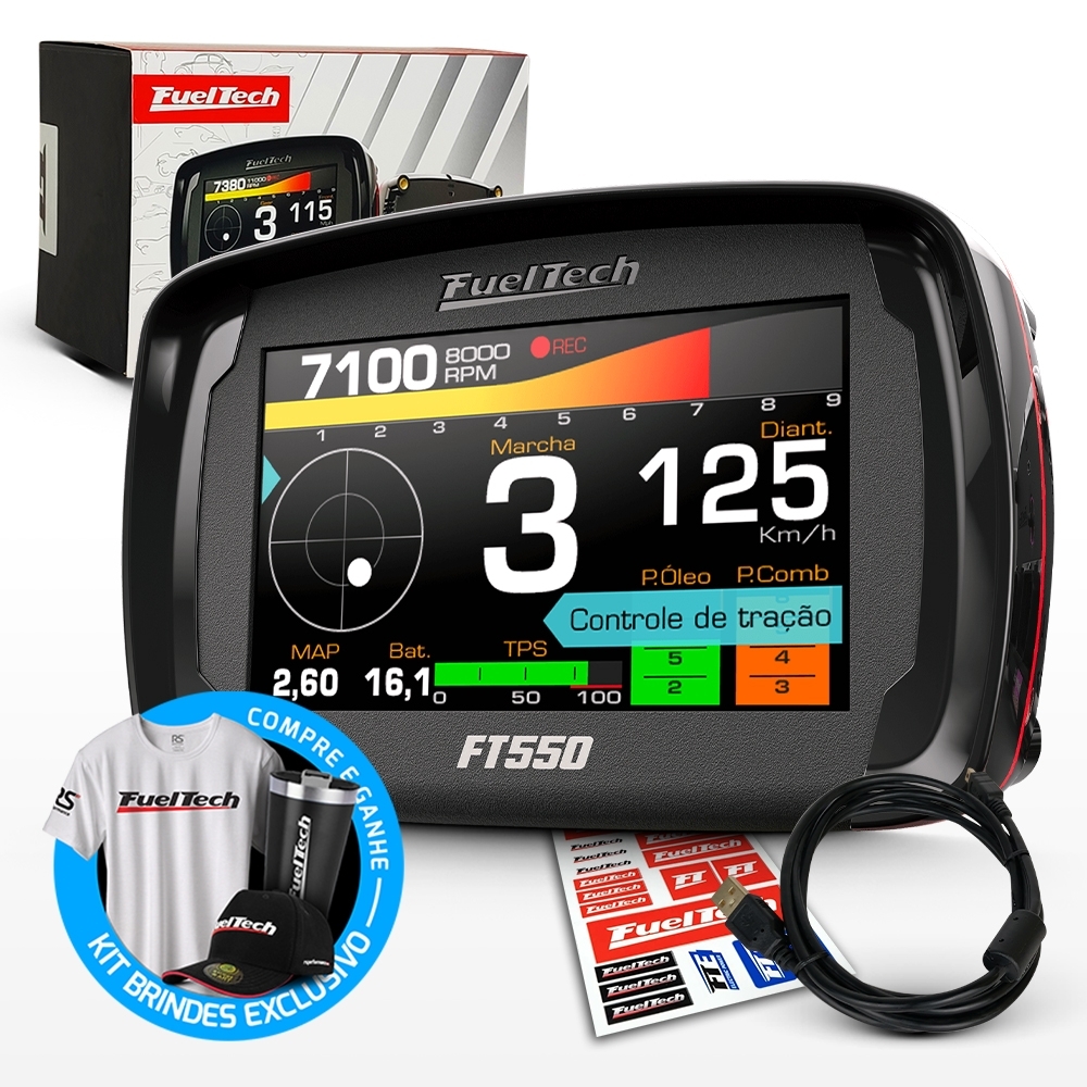 Injeção Programável Fueltech Ft550  - Sem Chicote