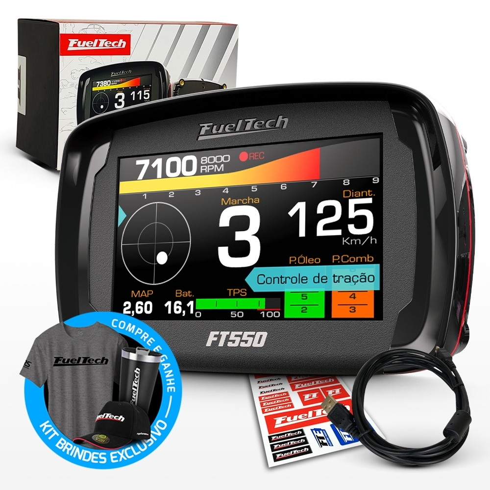 Injeção Programável Fueltech Ft550  - Sem Chicote