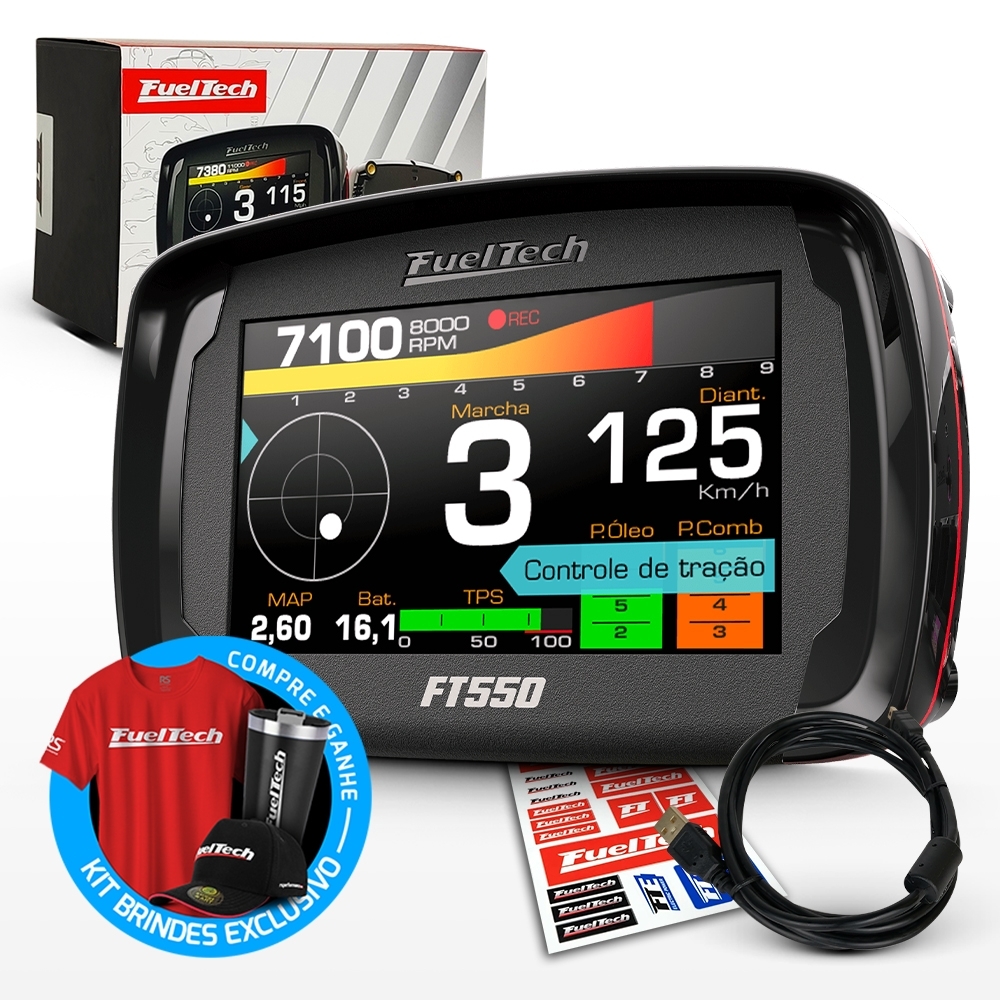 Injeção Programável Fueltech Ft550  - Sem Chicote