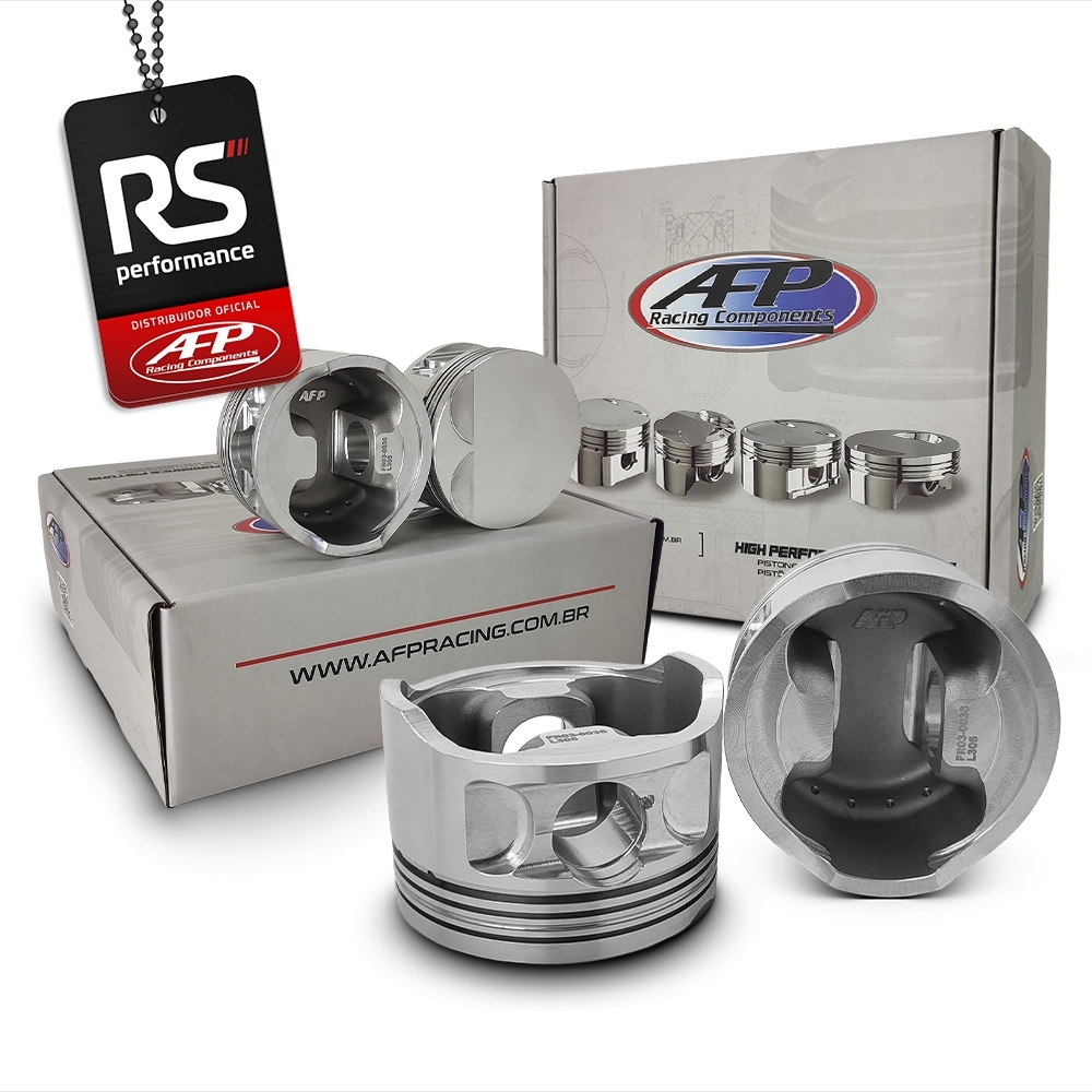 Jogo 4 Pistão Forjado AP 2.0 Turbo 16v Solid Forged Pino 22