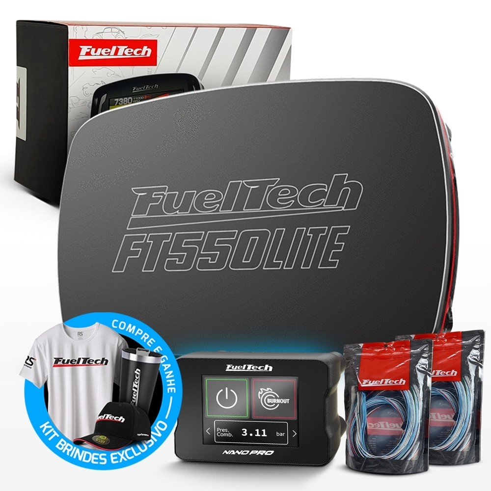 Módulo de Injeção Ft550 Lite Com Chicote Motor Traseiro 4.2 + WideBand Nano Pro (Sem Sonda)