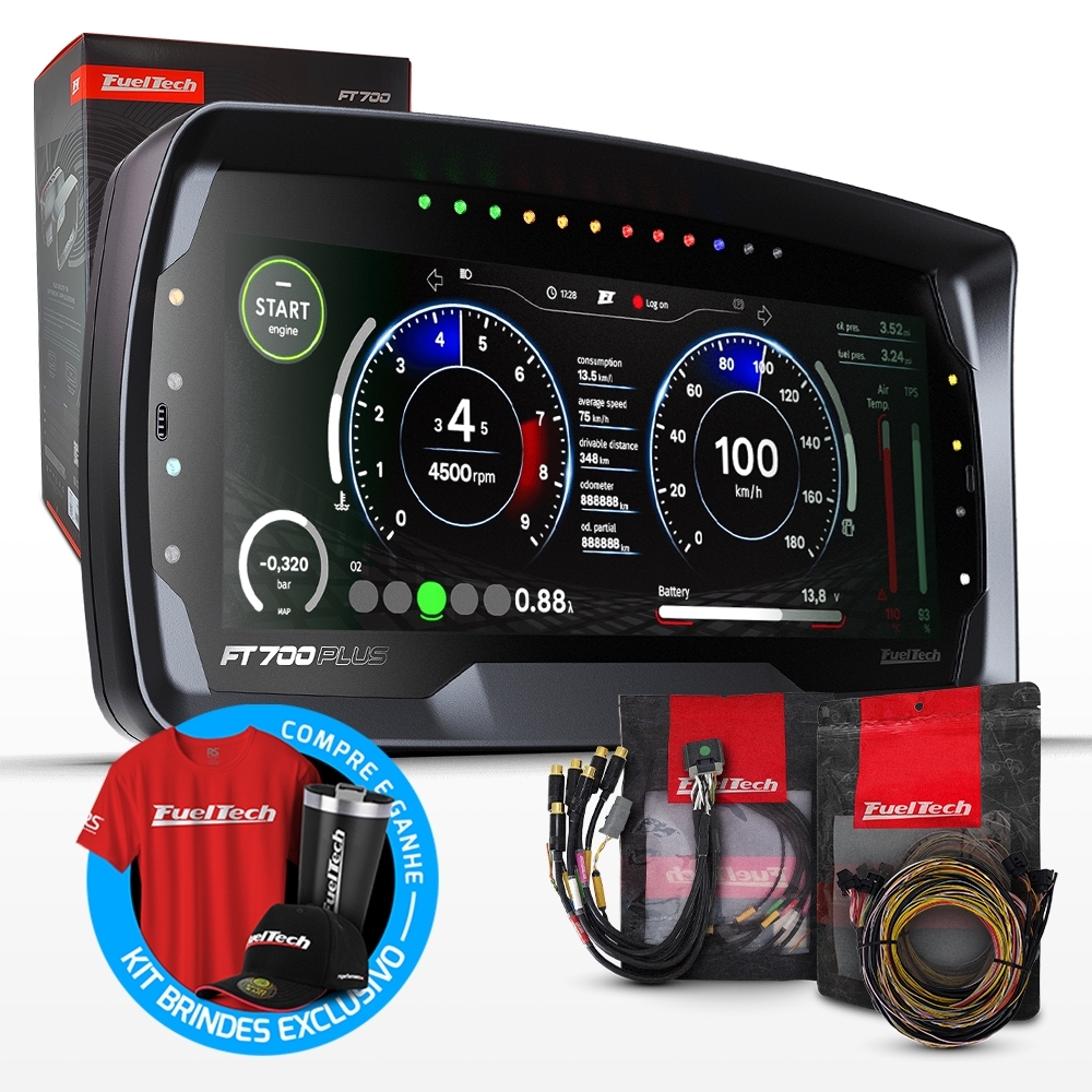 Injeção Programável Ft700plus Chicote Motor Dianteiro C/d M