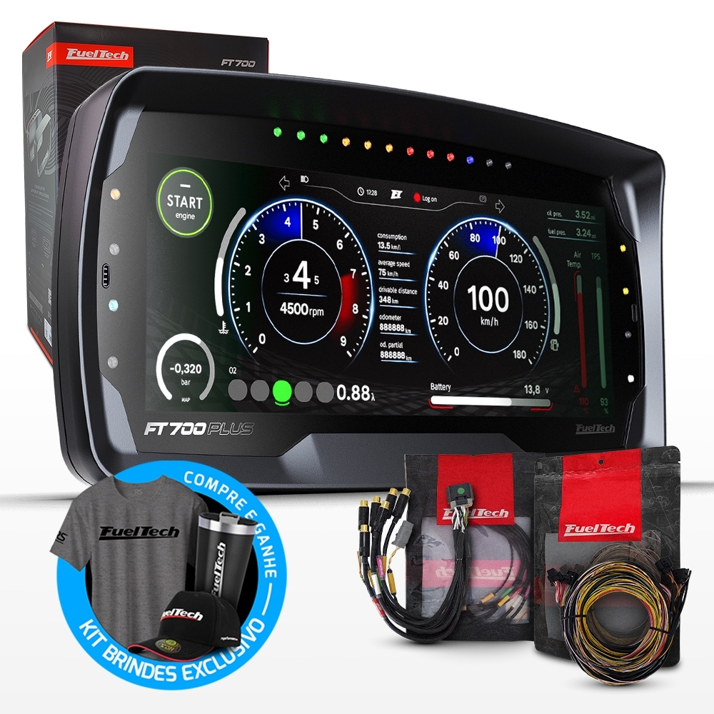 Injeção Programável Ft700plus Chicote Motor Dianteiro C/d M