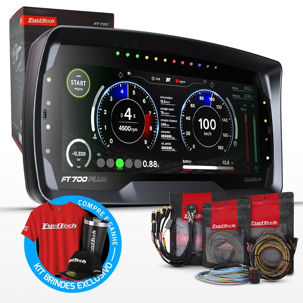 Injeção Programável Ft700plus - Chicote Motor 3m A/b C/d E M