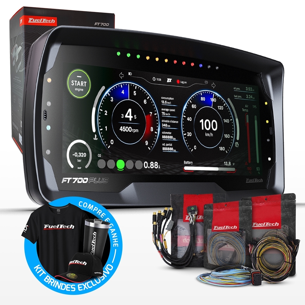Injeção Programável Ft700plus - Chicote Motor 3m A/b C/d E M