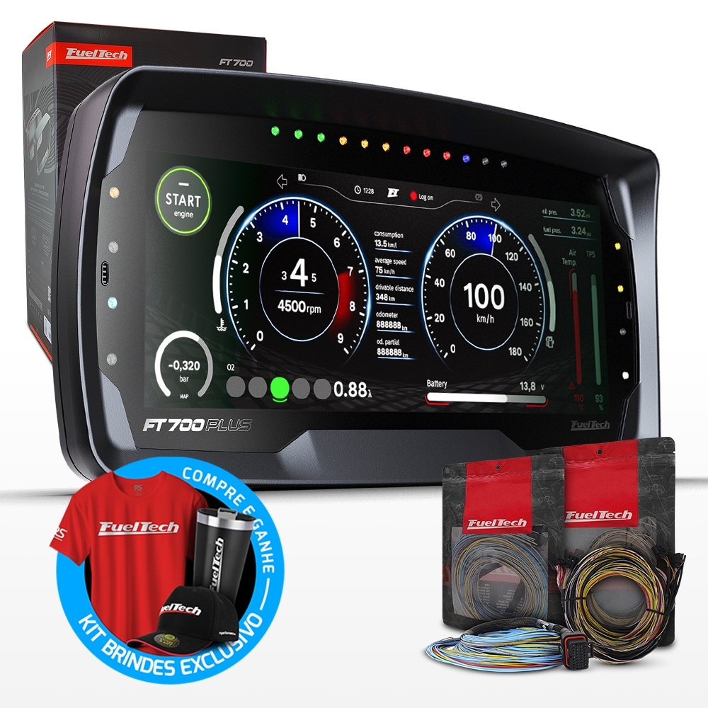 Injeção Programável Ft700plus Chicote Motor 3m A/b E C/d