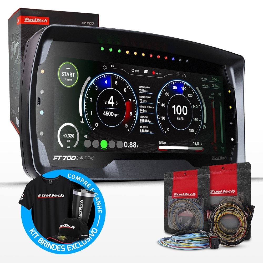 Injeção Programável Ft700plus Chicote Motor 3m A/b E C/d