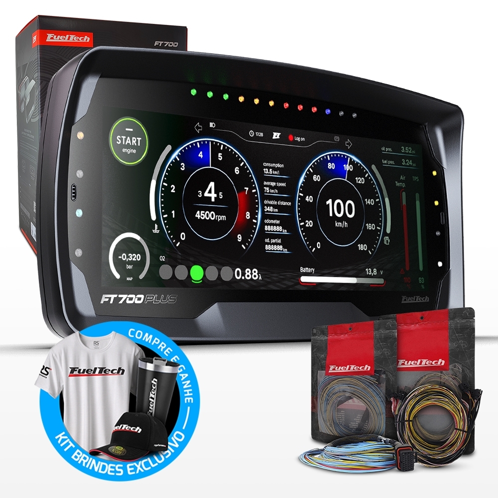 Injeção Programável Ft700plus Chicote Motor 3m A/b E C/d