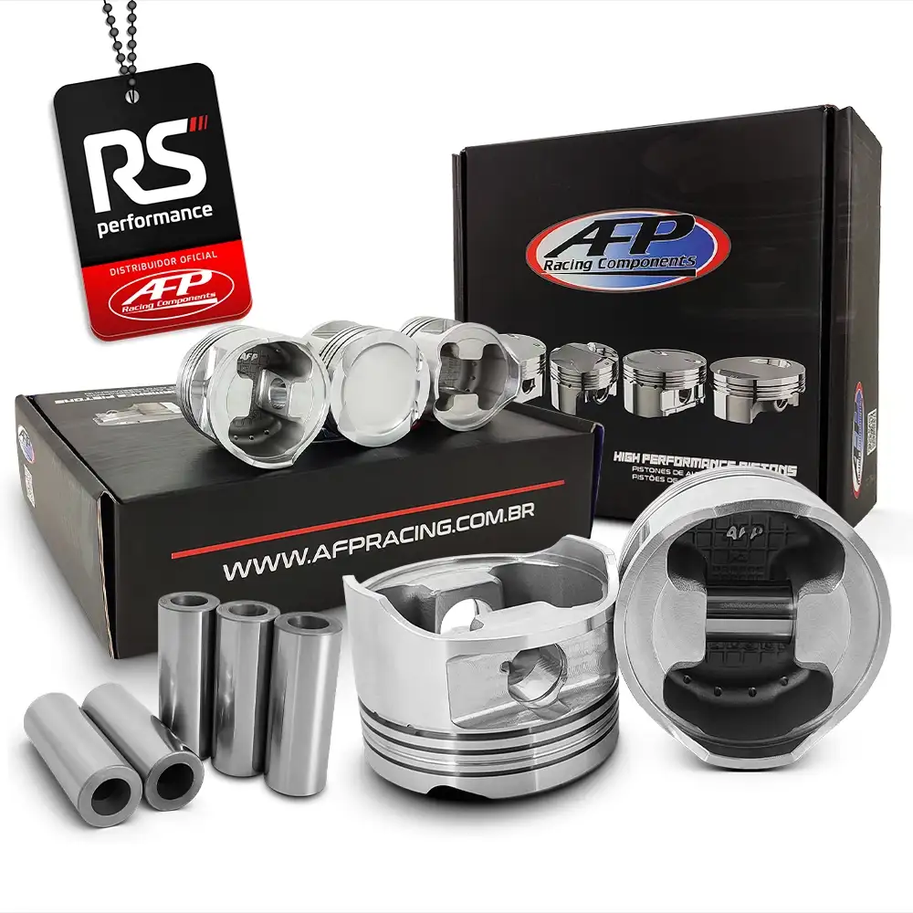 Kit 5 Pistão Forjado Côncavo Marea 2.0/2.4T + Pinos + Anéis