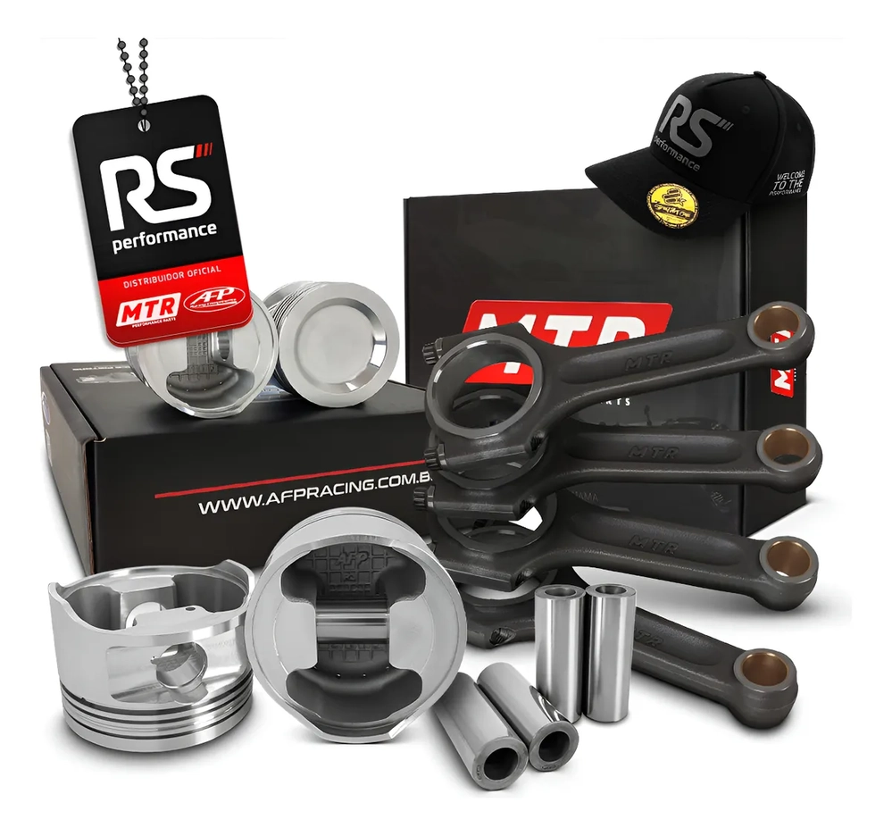 Kit Forjado AP 2.0 Turbo Pistão AFP Bielas MTR Completo