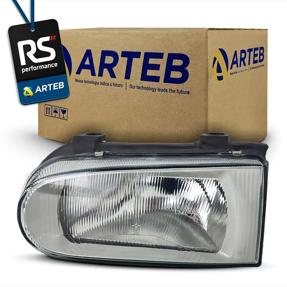 Farol H4 Máscara Cinza Gol G2 1995-2003 Esquerdo Ou Direito