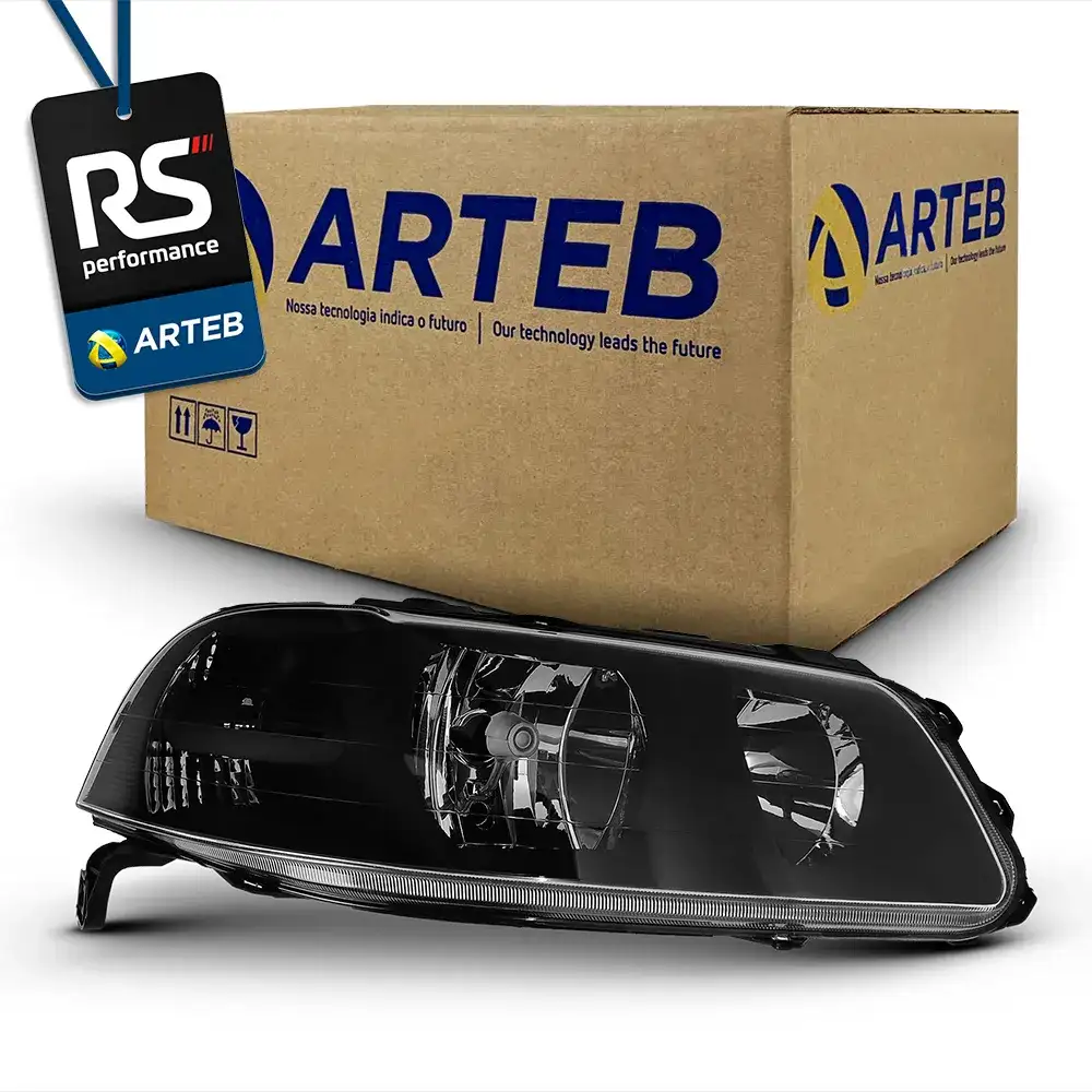 Farol Masc. Negra Gol Parati Saveiro G3 1999-05 Dir Ou Esq