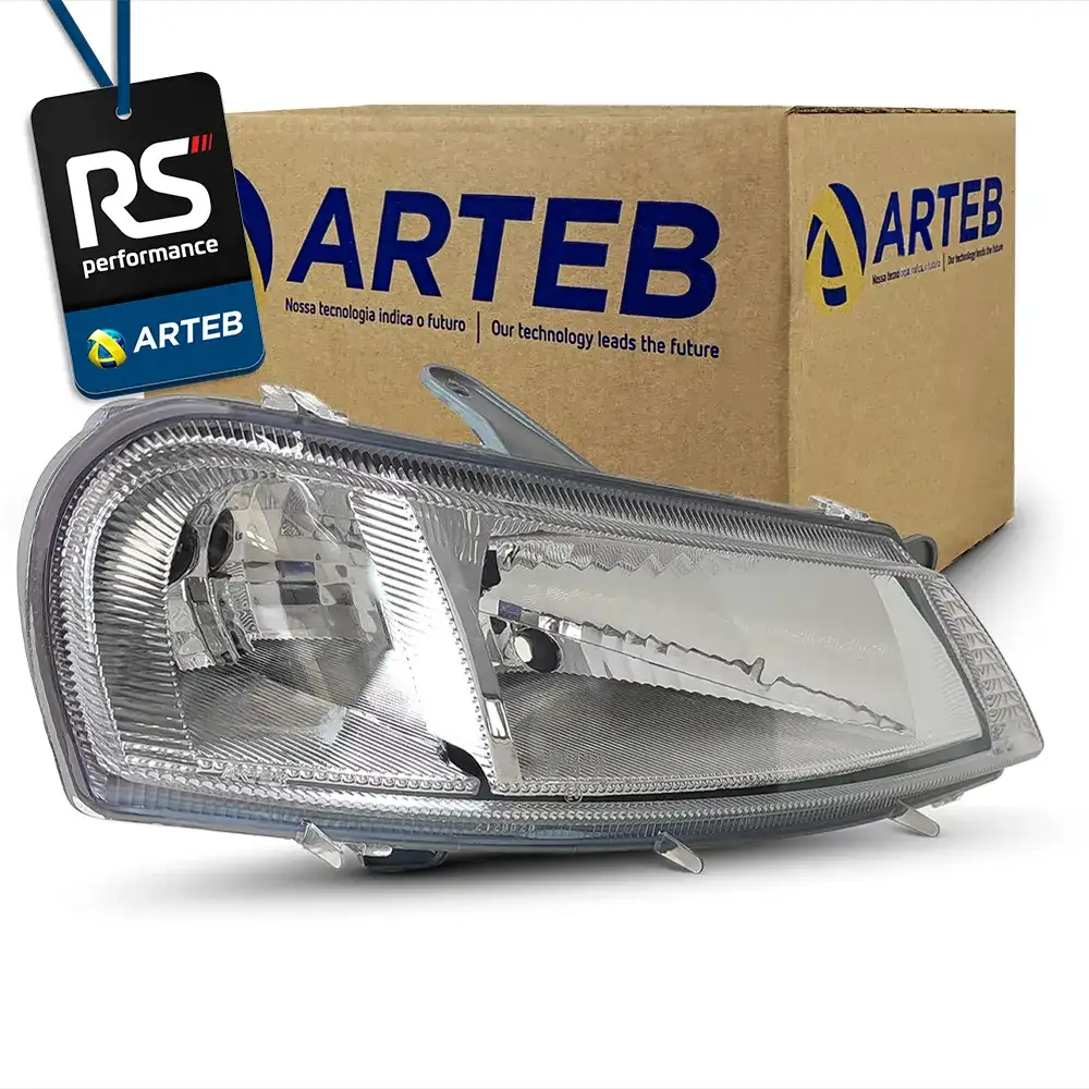Farol H4 Masc. Cromada Celta 2001-2005 Esquerdo Ou Direito