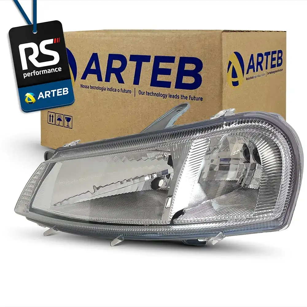 Farol H4 Masc. Cromada Celta 2001-2005 Esquerdo Ou Direito