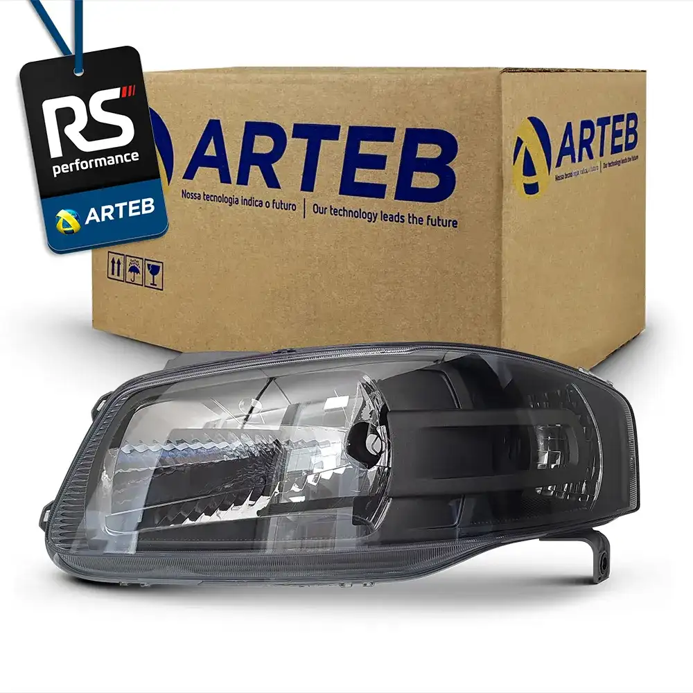 Farol Masc. Negra Gol Parati Saveiro G4 2006-14 Dir Ou Esq