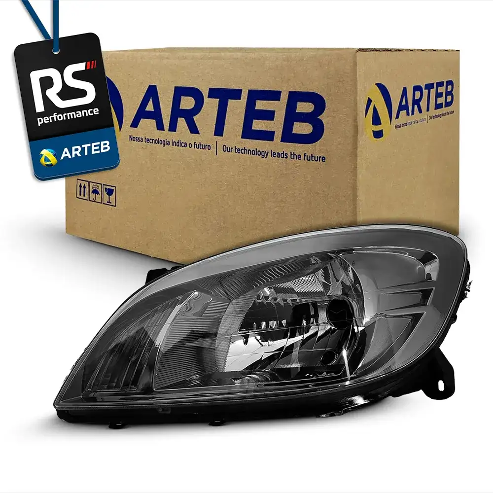 Farol Moldura Escura Celta Prisma 07-12 Esquerdo Ou Direito