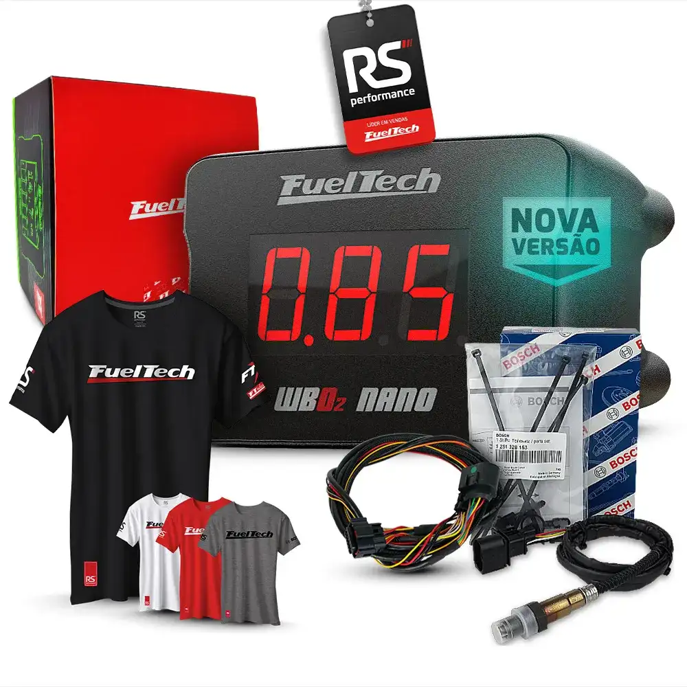 Wideband Nano + Sonda Bosch 4.2 - Chicote Motor Traseiro