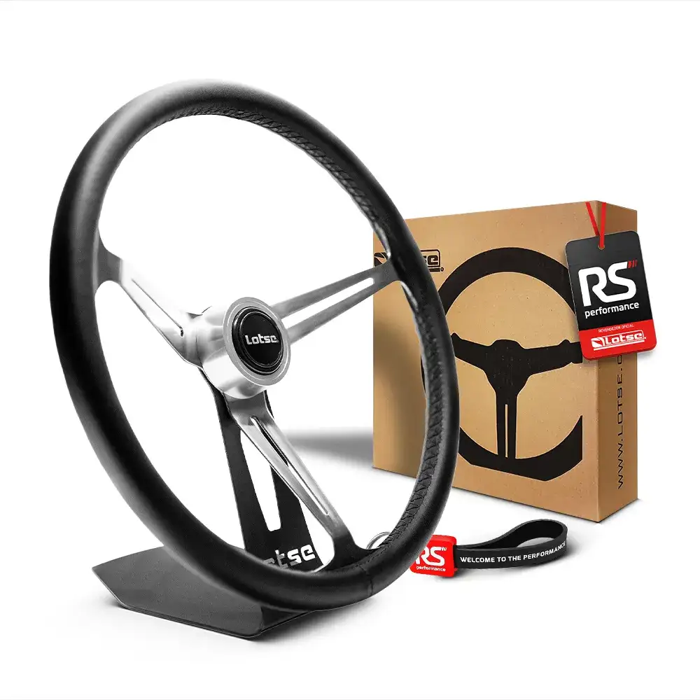 Volante Clássico Boxer Inox Em Couro - 3 Opções