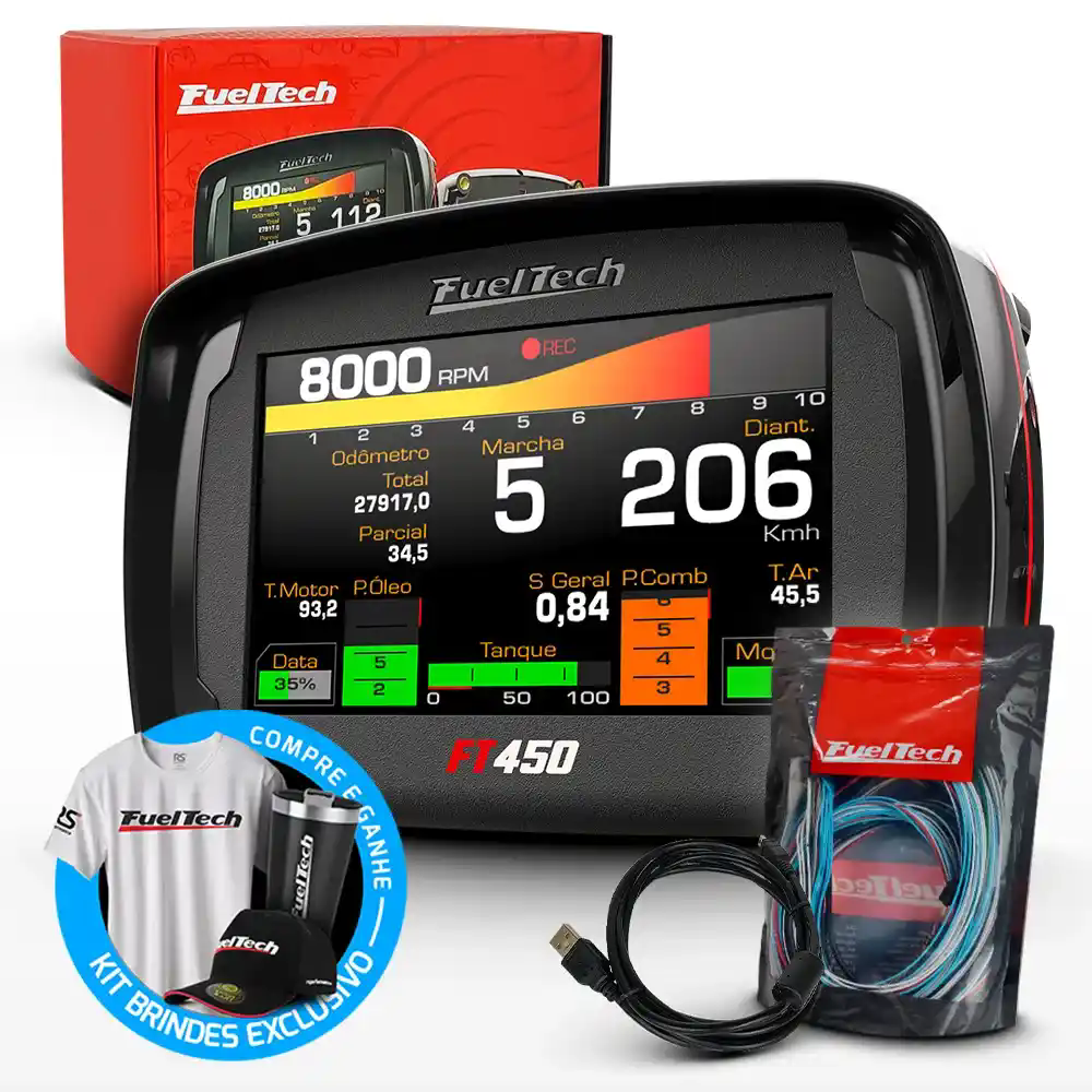Módulo de Injeção Eletrônica Ft450 Com Chicote Motor Dianteiro de 3 Metros