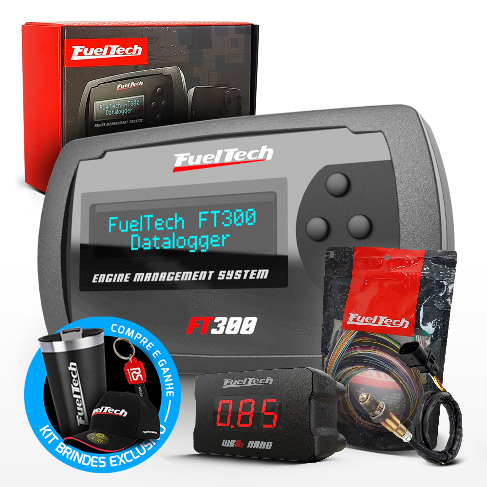 Módulo de Injeção Ft300 Com Chicote Motor Traseiro + WideBand Nano + Sonda Bosch 4.2