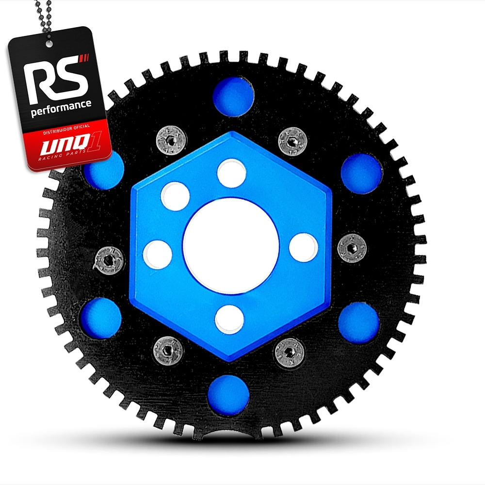 Polia Roda Fonica Poly V Sextavada Racing Ap 8v 125mm