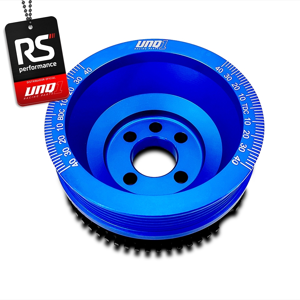 Polia Roda Fonica Poly V Sextavada Racing Ap 8v 125mm
