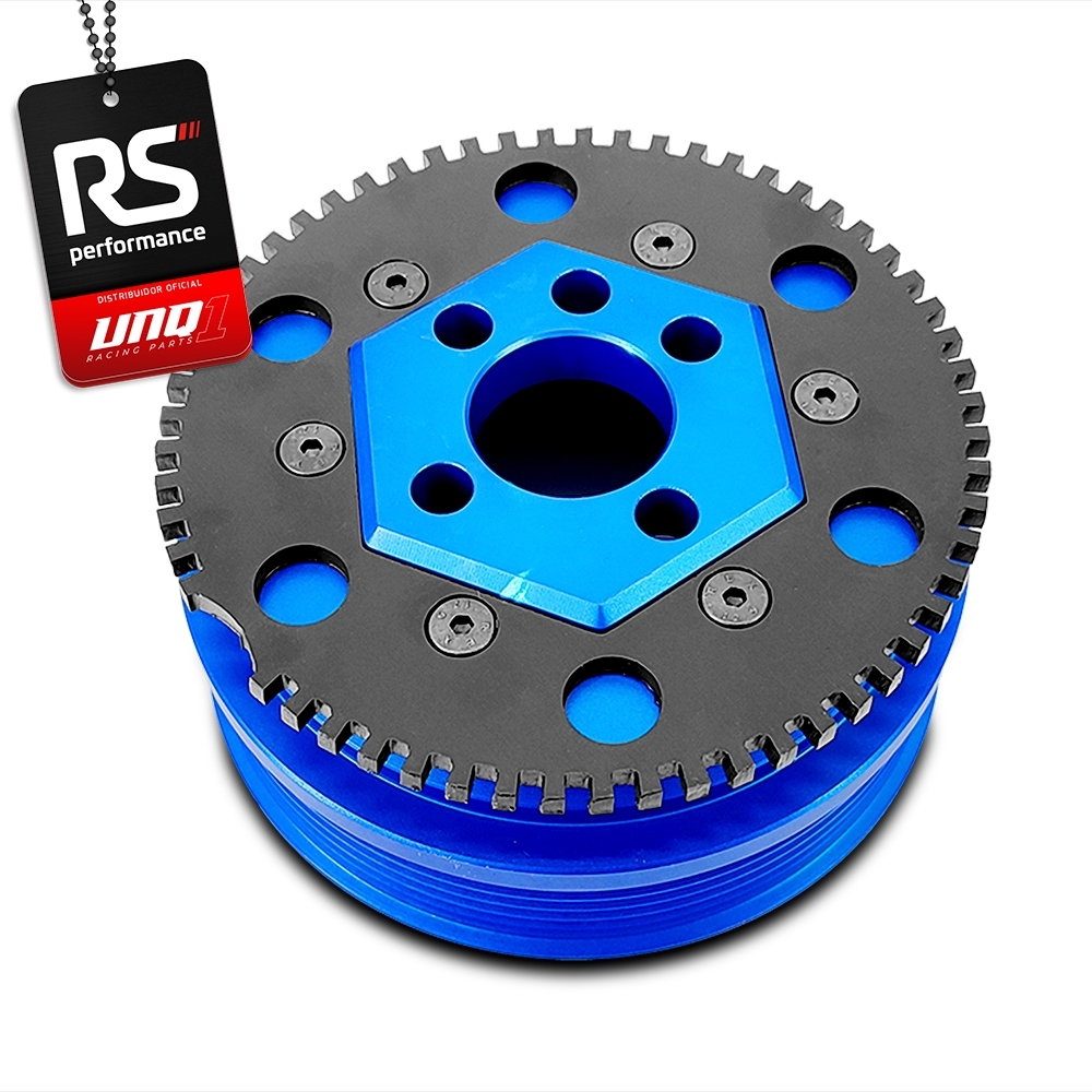 Polia Roda Fonica Poly V Sextavada Racing Ap 8v 125mm