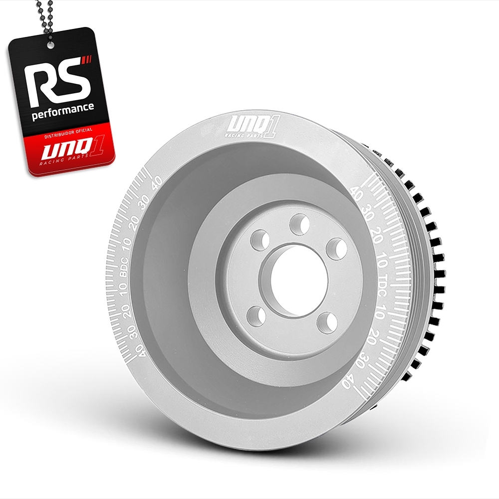 Polia Roda Fonica Poly V Sextavada Racing Ap 8v 125mm