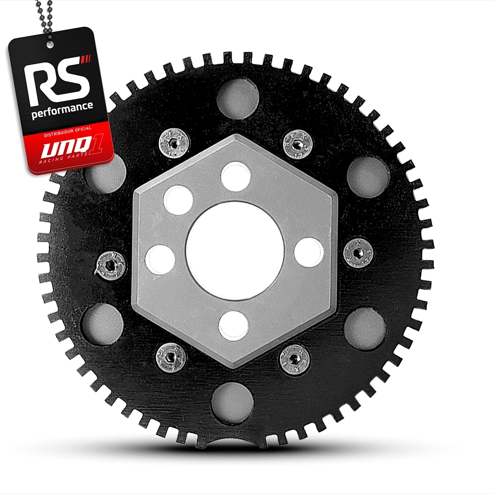 Polia Roda Fonica Poly V Sextavada Racing Ap 8v 125mm