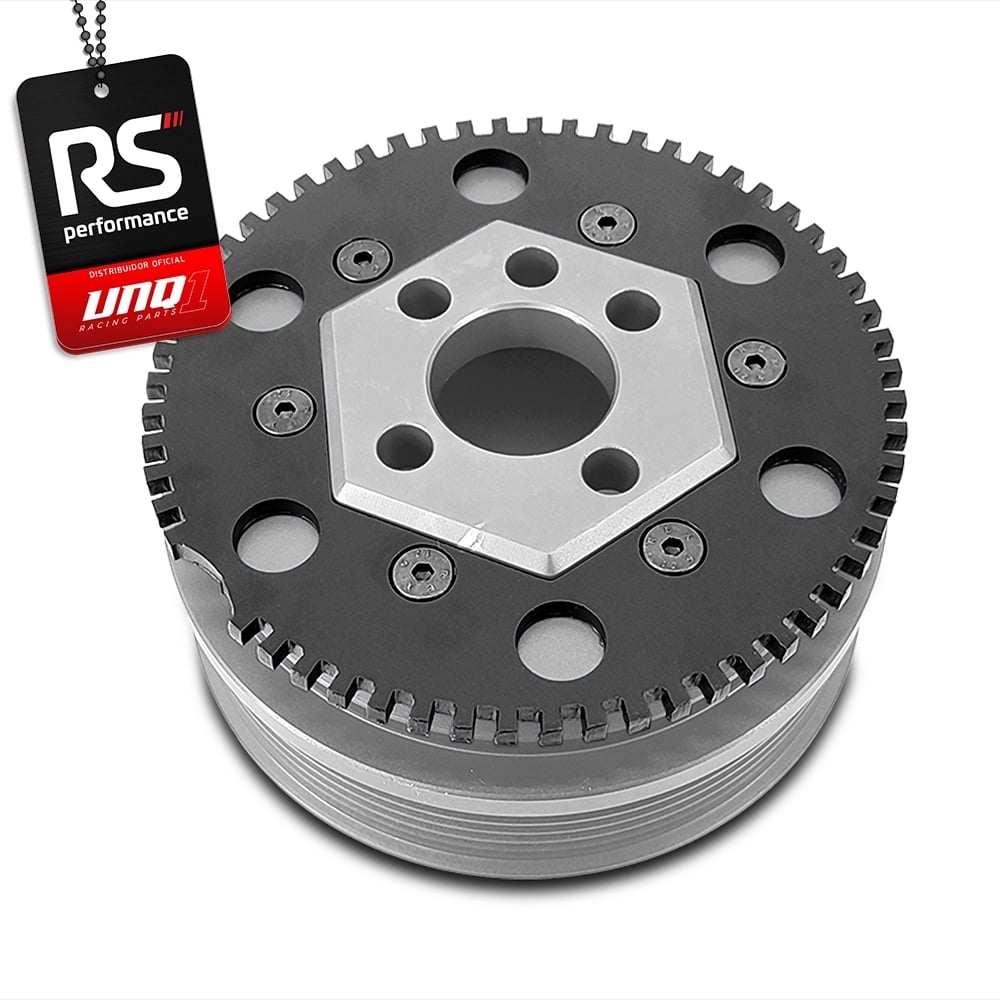 Polia Roda Fonica Poly V Sextavada Racing Ap 8v 125mm