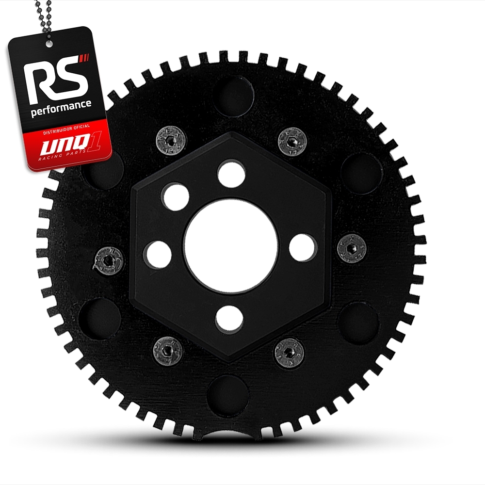 Polia Roda Fonica Poly V Sextavada Racing Ap 8v 125mm