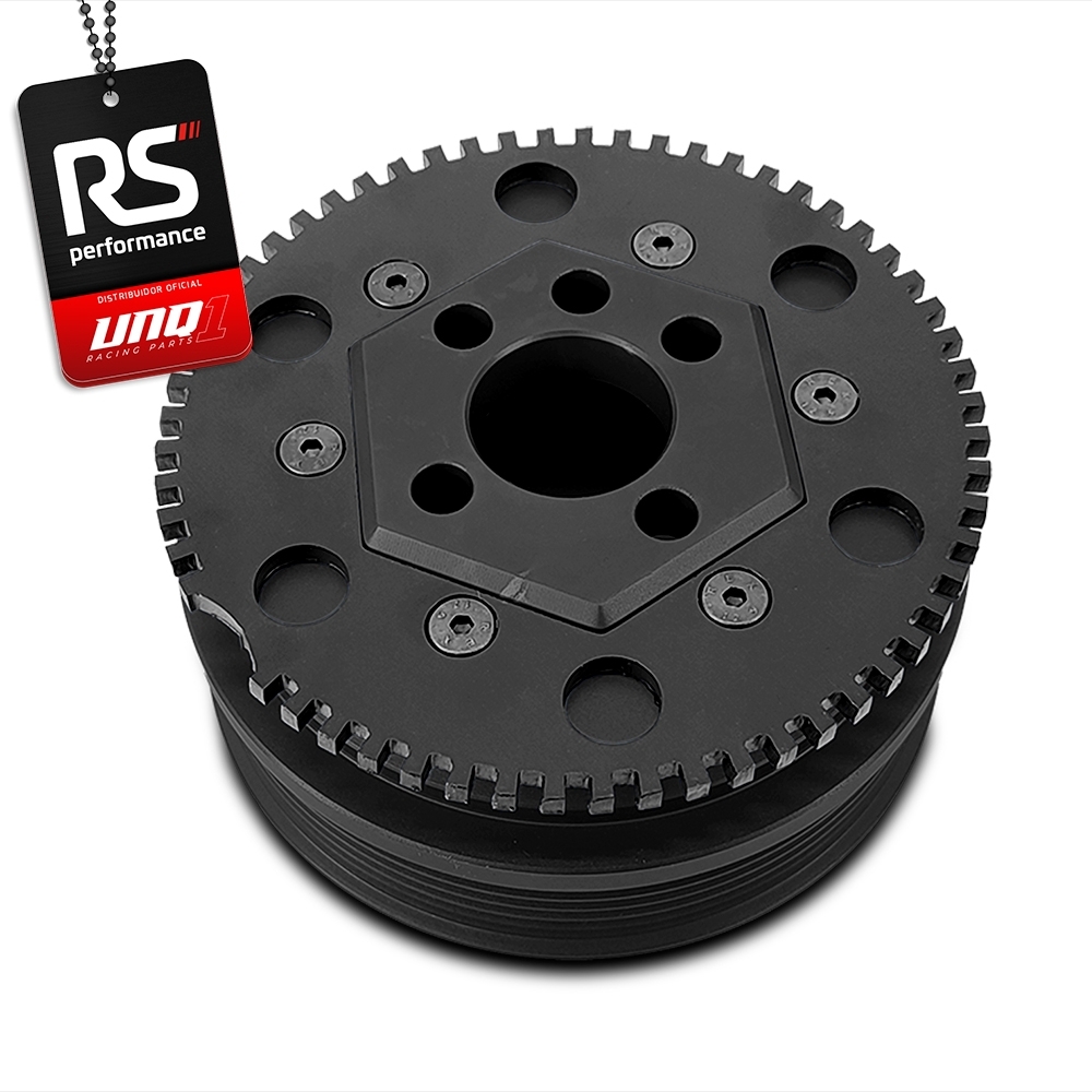 Polia Roda Fonica Poly V Sextavada Racing Ap 8v 125mm