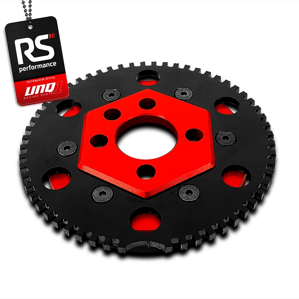 Polia Roda Fônica 100mm Ap 8v Sextavada Correia Simples V