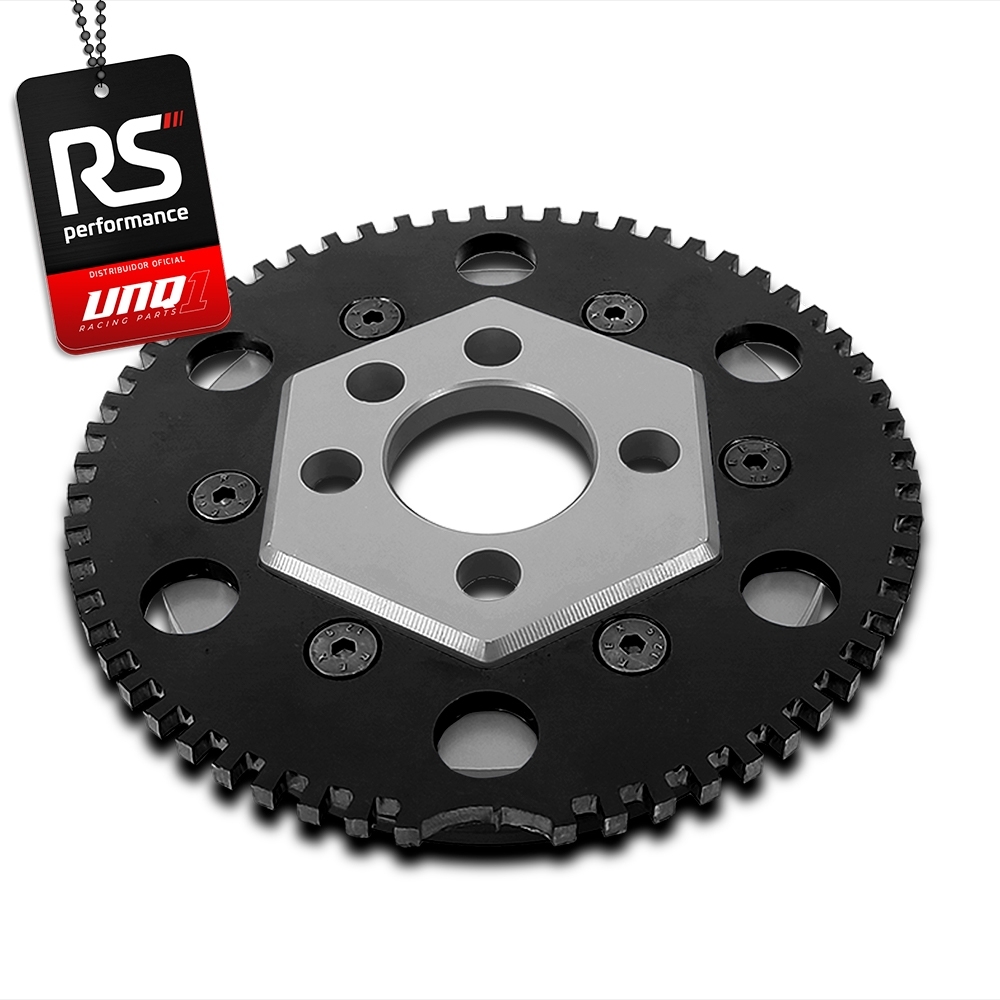Polia Roda Fônica 100mm Ap 8v Sextavada Correia Simples V
